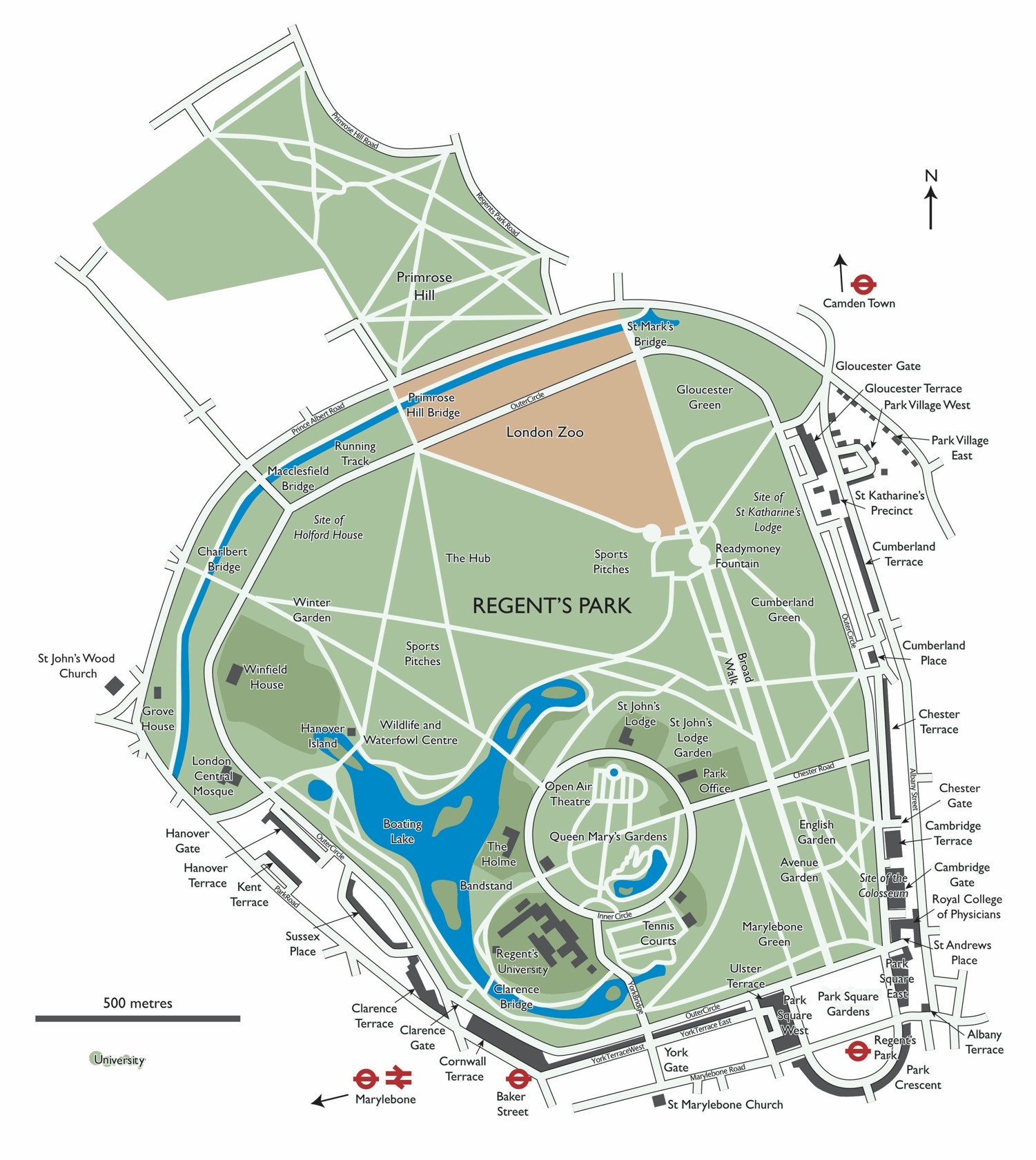 Constitution - Map of Regent's Park