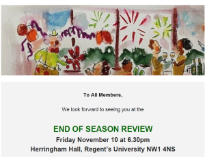 End of Season Review Invitation 2023